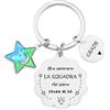POIUYTRE Regali Natale Collega Regalo Colleghe Colleghe per caso Amiche per scelta Portachiavi per Amici Regalo di Ringraziamento per Colleghi e Amici Regalo Colleghi Compleanno Regalo Donna (9)