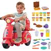 Play-Doh Pizza a Domicilio Giocatolo per Arti e Mestieri con Scooter, 10 Vasetti di Pasta Modellabile e Accessori, per Bambini e Bambine di 3-5 Anni