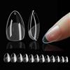 KIANOOL 552 Pezzi Tip In Gel Trasparenti, Tip Unghie Ricostruzione Full Cover Unghie Finte Corte, Extension Unghie Finte Acrygel Nail Tips Mandorla Corta Acrilico Per Unghie Salon Di Manicure