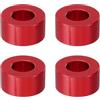 PATIKIL Spacer Alluminio M8 4pz Spaziatori Metallici Alluminio 8,2 Mm ID x 16 Mm OD x 8 Mm L Vite Distanziale Alluminio Distanziatore Rotondo per Bulloni a Vite 1/3" o M8 Rosso