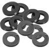 PATIKIL 10pz Rondelle Piatte in Gomma M8, Rondella Piatta 8mm ID x 16mm OD x 2mm Spessore Anello Tenuta Separatore Guarnizione per Tubo Rubinetto Tubo Acqua Bullone Fissaggio, Nero