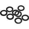 PATIKIL M20 Gomma Rondella Piatta 8pz 20mm ID 30mm OD cerchio Tenuta Distanziatore Guarnizione per Rubinetto Tubo Acqua Flessibile Bullone Fissaggio Nero