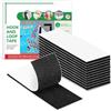 Blooven Autoadesivo Nastro Adesivo 12 PCS 30 x 100mm, Autoadesivo Forte Universale (12 Pezzi 30 x 100mm, Nero)