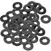 PATIKIL 60pz Rondelle Piatte in Gomma M8, Rondella Piatta 8mm ID x 18mm OD x 3mm Spessore Anello Tenuta Separatore Guarnizione per Tubo Rubinetto Tubo Acqua Bullone Fissaggio, Nero