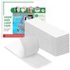 Blooven Autoadesivo Nastro Adesivo 12 PCS 30 x 100mm, Autoadesivo Forte Universale (12 Pezzi 30 x 100mm, Bianco)