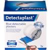 Detectaplast Universal Cerotti detectabili color blu, cerotti resistenti all'acqua e allo sporco, cerotto rotolo, cerotti alimentari, cerotti cucina, catering e ristorazione, 8 cm x 5 m, 1 pezzo