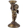 DRW Candelabro Angelito Resina Oro Dipinto a Mano 16 cm