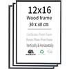 Weikani Cornice per foto in legno, 30 x 40 cm, cornice per foto e certificati, con plexiglass, per montaggio a parete o esposizione da tavolo