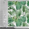SDOTPMT 152x183cm Acquerello Verde Foglie di Palma Tenda da Doccia Estate Tropicale Piante Botaniche Bagno Giungla Banana Mostro Foglia con Ganci