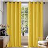 Deconovo Tende per Interni Oscuranti 2 Pezzi 240 CM Altezza, Tende Camera da Letto Coprente Moderne con Occhielli, 135x240 CM (Larghezza x Altezza), Giallo