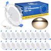 ZIZZLER 20 Faretti LED da Incasso per Cartongesso 220V, 4000K Luce Naturale, Foro 68mm - 80mm, 5W IP44 Luci Soffitto Interno Ultra Slim, per Bagno, Cucina