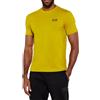 EA7 T-Shirt da Uomo Core Identity Regular in Cotone Pima Giallo