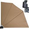 QUICK STAR - Paravento Premium 140 x 140 cm, con Telo Protettivo in Tessuto, per Balcone, paravento, Sabbia