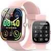 taopodo 2025 Smartwatch Donna, 1.91'' Orologio Smartwatch con Effettua/Risposta Chiamate, 115+ Modalità Sportive Fitness Tracker con SpO2/Contapassi, Impermeabile IP68 Smart Watch per iOS Android (Rosa)