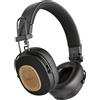 Marley House of Marley Positive Vibration Riddim Cuffie On-Ear Wireless - Cuffie Bluetooth Pieghevoli, 50 Ore di Autonomia, con Microfono, Ricarica rapida USB-C, Materiali Sostenibili, Nero