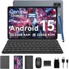 TABWEE T20 Tablet Android 15 con Tastiera - 24 GB RAM+ 256GB ROM(2 TB TF), Octa-Core, Tablet 10 Pollici, 5000 mAh, 8MP+5MP, Gemini AI, Widevine L1, 5G WIFI, Face ID, 3.5mm Jack Port