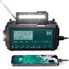 Mesqool Radio DAB+/DAB/FM Con Batteria Ricaricabile 5000 mAh, Emergenza Con Torcia Elettrica, Campeggio Portatile Con Ricarica USB, Dinamo Allarme SOS, per Escursionismo