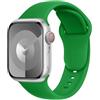 DONEGANI C1 per Cinturino Apple Watch 40mm 44 mm 46mm 42mm 45mm 41mm 38mm 49mm Se Ultra 2 Serie 10 9 8 7 6 5 4 3 Band Bracciale Sport Silicone, Natale verde
