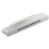 deleyCON CAT6a Patch Panel 16 Porte del Desktop 19 Pollici Montaggio Rack Assemblaggio del Server 16x RJ45 Schermato TIA568A TIA568B - Grigio Chiaro