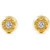 Monde Petit Orecchini per bambini rotondi 3.5 mm - oro giallo 18k (750)