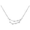 Clearine Costellazione Collana Donna Capricorno Argento Delicato Zirconia Cubica Oroscopo zodiacale Speciale Ciondolo