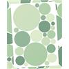 WANDfee Graz Design - Adesivo da parete, motivo a pois, colore: verde pastello