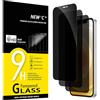 NEW'C 3 Pezzi, Pellicola Protettiva Privacy per iPhone 12, iPhone 12 Pro (6,1 Pollici), Angolo di Privacy 28 Gradi Migliorato, Durezza Ultra Resistente 9H, Senza Bolle