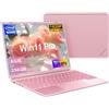 NOTODD PC Portatile Computer Portatile Notebook 14 Pollici N5095 (fino a 2.9 GHz), Laptop Win11 8GB 256GB SSD 1TB Estensioni丨2.4G+5G WIFI 丨Ventola Raffreddamento Schermo丨1920 * 1200 2K FHD-Pink