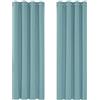 Deconovo Tende Oscuranti per Interni 2 Pezzi 183 CM Altezza, Termiche Isolanti, Anti-Rumore, con Anelli, Ideali per Camera da Letto e Soggiorno, 117x183 CM, Azzurro