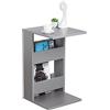 RICOO Tavolino da salotto 35 x 60 x 40 cm WM042-PL Tavolo laterale da divano Grigio