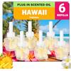 SCENTORINI Ricarica per Diffusore Elettrico 6X19ML Ricariche di Diffusore di Oli Essenziali Fragranza di Hawaii, Adatte per Deodorante Casa per Air Wick e per Glade
