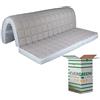 EVERGREENWEB MATERASSI & BEDS EVERGREENWEB - Materasso Matrimoniale Memory 160x190 H 10 cm Pieghevole su Seduta per Divano Letto, Prontoletto,Ortopedico, Rivestimento Anallergico con Laccetti di Fissaggio, Bed Sofa Memory