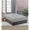 IlGruppone Lenzuolo Sotto No Stiro Con Angoli Elasticizzati Tinta Unita Effetto Raso Fino 27 Cm Lenzuola Microfibra Anallrgica Letto Coprimaterasso - Grigio - Singolo