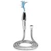 Hafeehoo UNGROL Doccino pulizia anale enema doccia sistema di pulizia profonda per tubo doccia per clistere (argento) (S1+Hose)