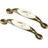 Mprofi MT® 2 Pezzi | Maniglie per Mobili Cucina | 96 mm | Maniglie per Cassetti, Ante, Armadi e Pensili | Design Moderno Effetto Oro Vecchio, per Cucina, Bagno e Camera