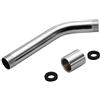 Ejoyous Tubo di prolunga per Doccia, 20 cm Filettatura G1/2 prolunga per Braccio Doccia, Tubo in Acciaio Inox Braccio di prolunga per soffione Doccia per doccetta Estensibile Accessorio da Bagno