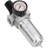 Ejoyous Regolatore del filtro del compressore d'aria con manometro, BSP 1/2 Regolatore di pressione del filtro trappola acqua umidità compressore aria con attacco di montaggio, Dispositivo di regolazione