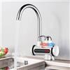 QCXWCJWD Rubinetto Elettrico Acqua Calda Istantanea 220V Con Display Digitale LED, Riscaldatore Bagno Cucina Riscaldamento Rapido