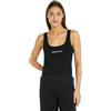 Calvin Klein Jeans Canotta Donna Institutional Strappy Top in Cotone, Nero (Ck Black), L