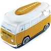 BRISA VW Collection - T2 Bus Pulmino Beauty Case da Viaggio | Volkswagen Trousse Porta Cosmetici, Neoprene Idrorepellente, Gancio, 4 Tasche a Rete, Arancione Piccolo