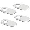 MultiAccesorios Confezione da 4 cover per webcam slider design ultra sottile, anti-hacker, fotocamera cover per webcam per computer, PC, laptop, tablet e cellulari (bianco)