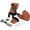 LIONELO MIKA PLUS 2 in 1 Passeggino Duo per Bambini 0-48 mesi fino a 2 kg Navicella fino a 9 kg, Schienale e Poggiapiedi Regolabili, Amortizzazione, AiryDots, Ruote Girevoli PU 360° Cappottina XXL