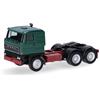 herpa camion modello RABA motrice a 3 assi (6x4), verde muschio, miniatura in scala 1:87, da collezione, Made in Germany, plastica