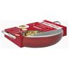 Bialetti Tegame 36cm Rosso con Coperchio in Vetro Temperato e Rivestimento Antiaderente Petravera Plus