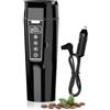 Nardea Bollitore Elettrico Portatile per Auto 24/12v, Bollitore da Viaggio con Accendisigari per Auto e Camion, Bollitore Elettrico per Auto con Temperatura Regolabile, Spegnimento Automatico, 450ml