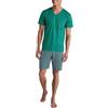 CALIDA Relax Imprint Set di Pigiama, Verde Pond, 60 Uomo