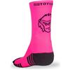 MOTO TONICO Calzini Sportivi Fluo Stride - Uomo Donna Compressione Leggera | Fibra d'Argento Antiodore Traspiranti - Running Palestra Fitness Made in Italy (IT, Numero, 42, 48, Regular, Regular, Fucsia)