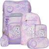 Beckmann Classic Maxi Schoolbag Set 6-teilig 28L Unicorn Princess Purple