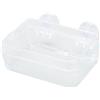 HEEPDD Mangiatoia per Rettili, Prevenire la Fuga Piatto di Alimentazione per Rettili in Terrario in Plastica Sicuro con Ventosa per Geco per Drago Barbuto (S)