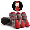Zunea Stivali Estivi Antiscivolo per Cani Piccola Taglia Protezione per Zampe Scarpine Riflettenti Traspirante Morbida Maglia Per Cuccioli Resistente per le Calde Stagioni Pavimentazione Rosso Mini M